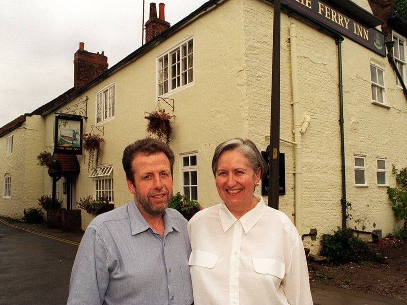 Fred and Jill Thorpe of the Ferry Inn at Cawood pictured in September 1996.