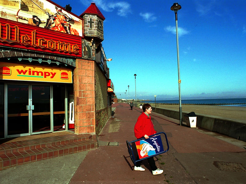 The former Wimpy on Portobello Beach in 2001.