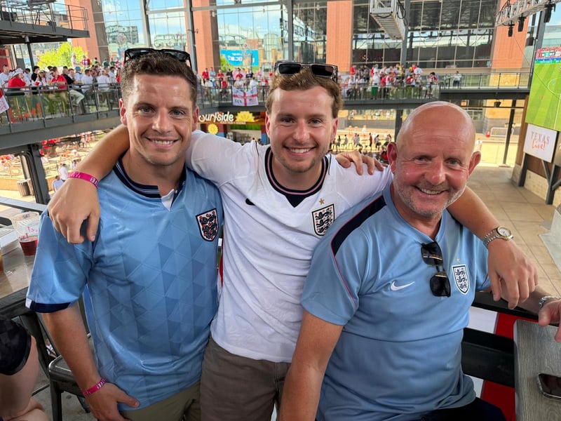 Mike Hill, Joe Hill and Mally Hill made the journey to the Lone Star state from Beeston, Leeds.