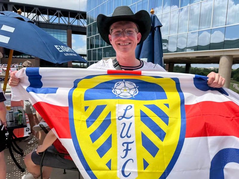 James Baker of Portland who was brought up in Leeds ahead of the match in Dallas. 