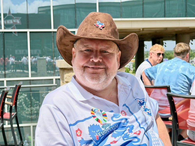 Brian Stanley from Scarborough is a Leeds season ticket holder and his trip to Dallas today marks his seventh World Cup. 