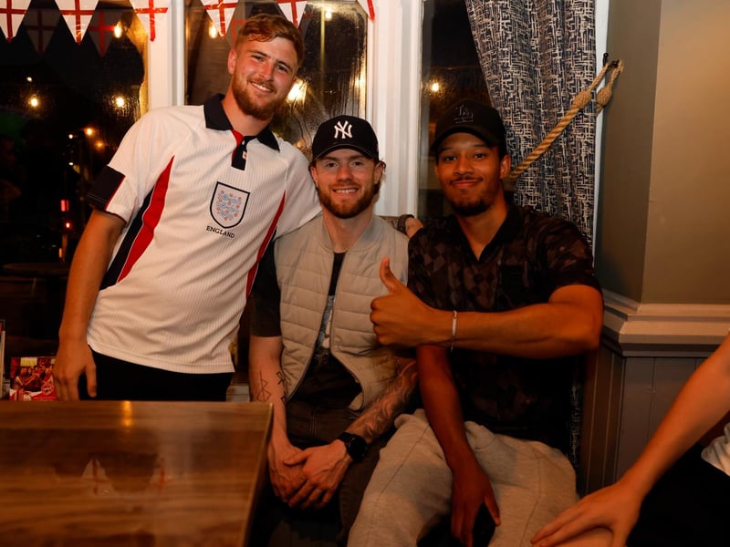 England fans at the Red Lion in Cosham