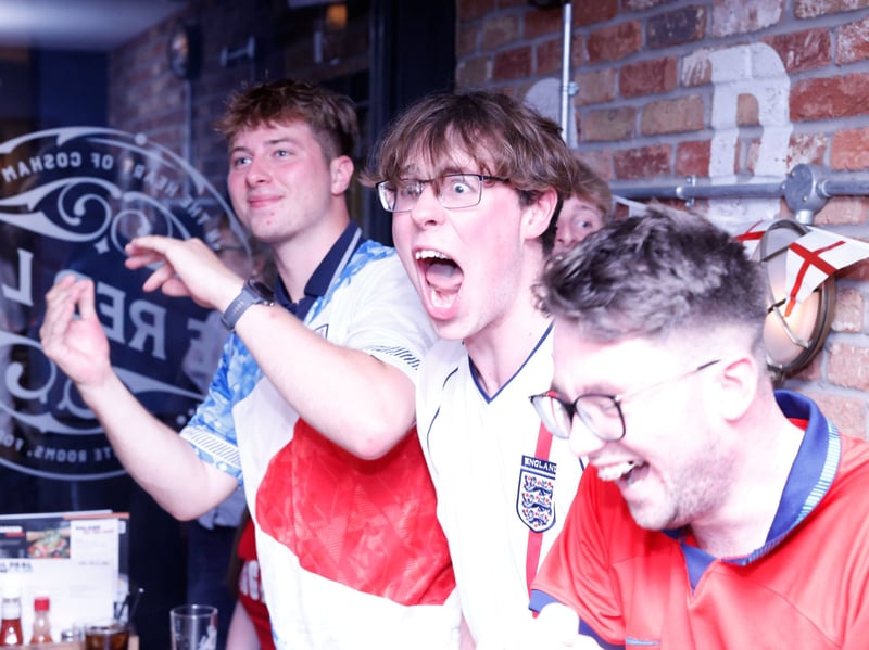 England fans celebrate