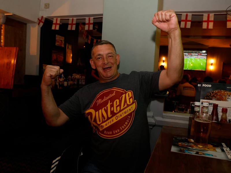England fans at the Red Lion in Cosham