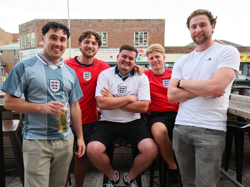 England fans at the Red Lion in Cosham
