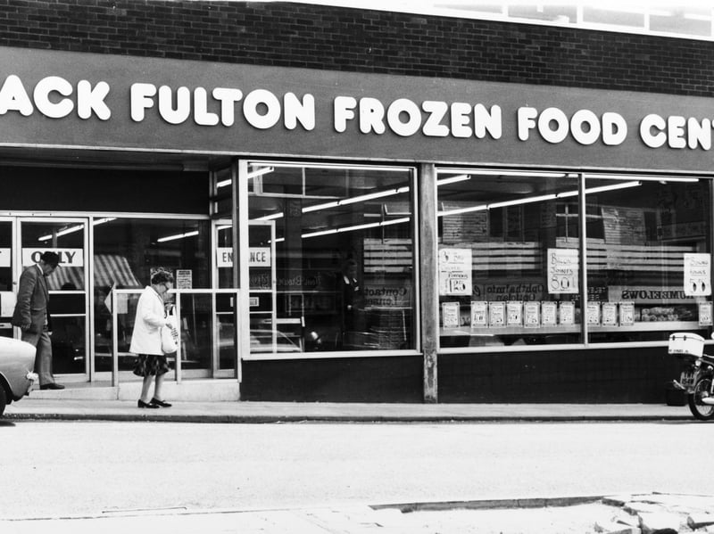 Jack Fulton Frozen Food Centre, in Horsforth, in July 1981