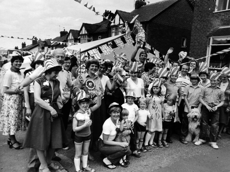 Residents of Park Avenue, Normanton, hold a street party in July 1981 to celebrate the Prince and Princess of Wales getting married