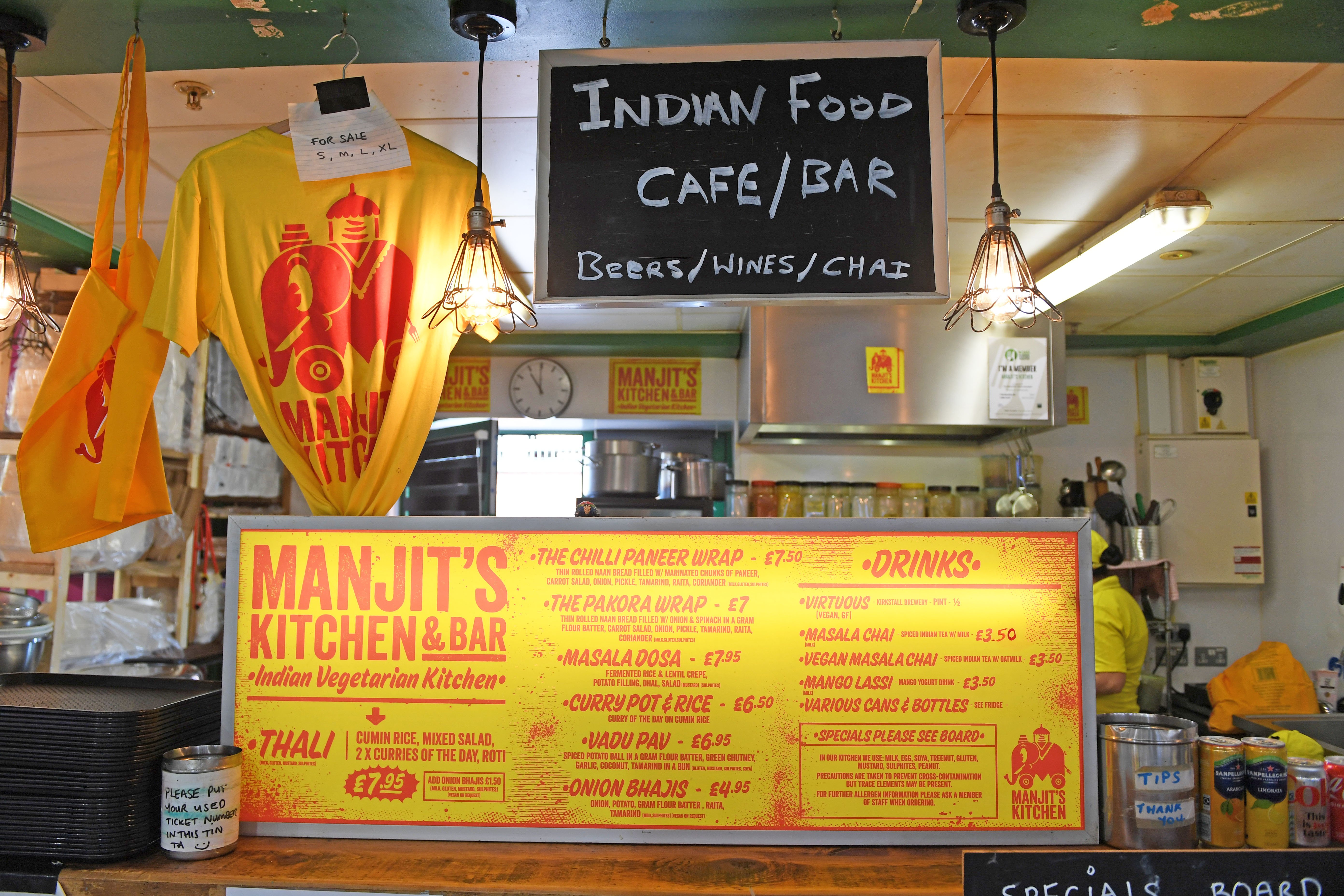 One of Leeds' longest-running food stalls, Manjit Kitchen serves vegetarian Punjabi food for under £10, including its popular chilli paneer wrap available for just £7.50.