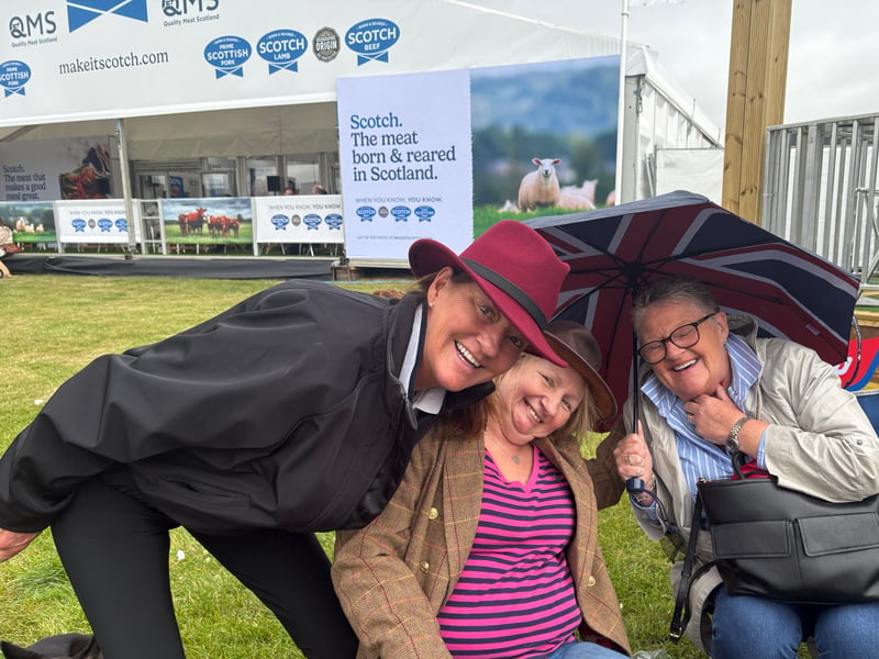 Gail Armstrong, Louise Cockburn and Marilyn Walker (left to right) have been enjoying the shopping and bars as well as the animals  