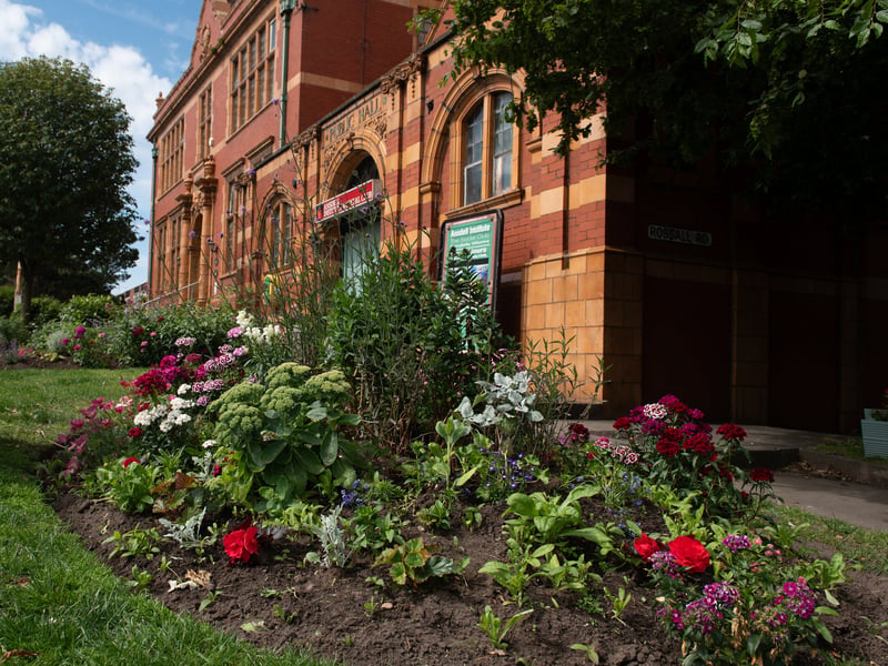 A more traditional flower bed outside Ansdell Institute. Photo: Lucinda Herbert