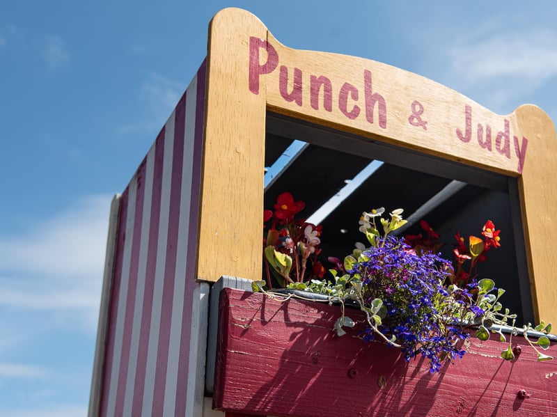 A fun and creative 'Punch And Judy' planter. Photo: Lucinda Herbert