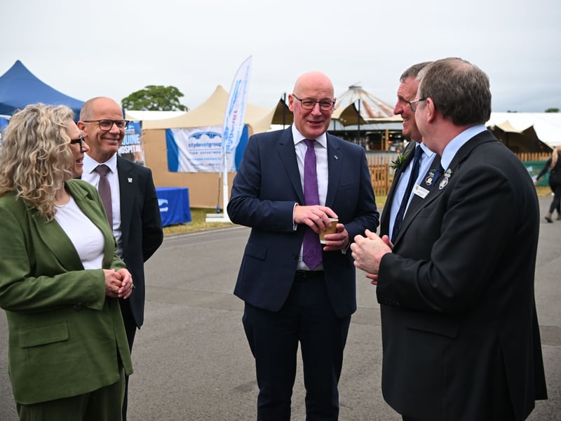 First Minister John Swinney made a trip to the Royal Highland Show alongside Cabinet Secretary for Climate Action and Rural Affairs Gillian Martin, and Minister for Agriculture, Marine and the Islands Jim Fairlie.