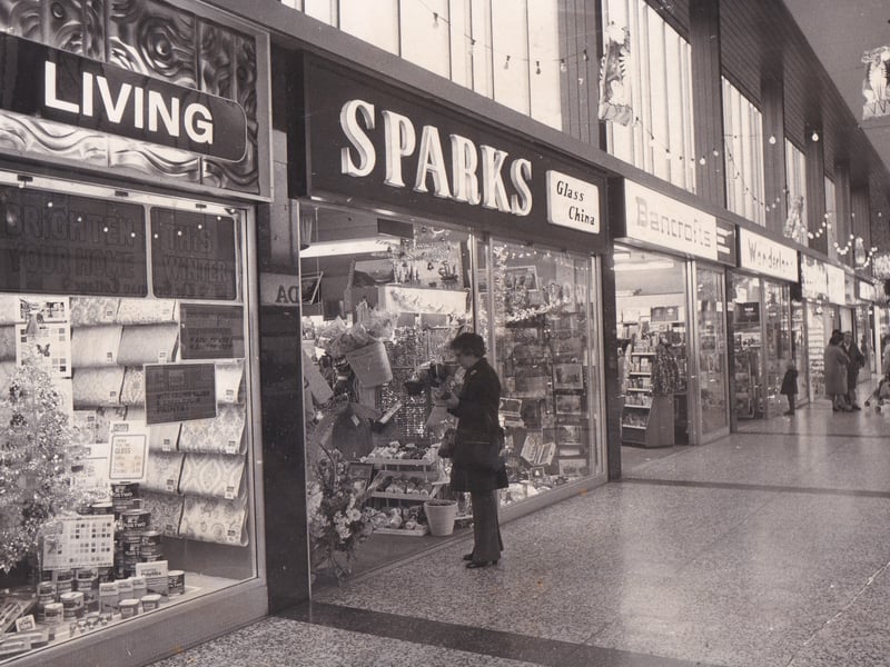 Do you remember Sparks in the Arndale Shopping Centre? Pictured in November 1974.