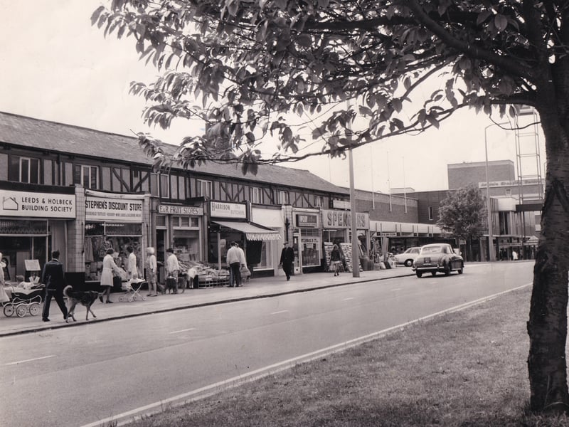 Shops pictured in June 1970.
