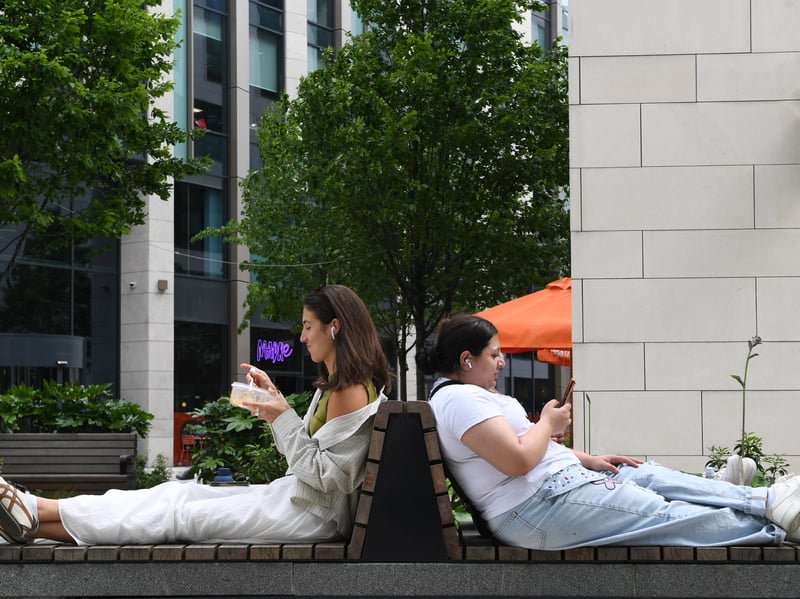 So Monday, prepare a book, a packed lunch (or picnic leftovers from National Picnic Week) and take in the outdoors like these two at Wellington Place.