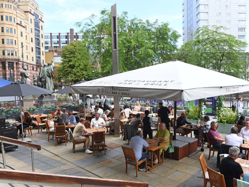 Plenty of people dined at this City Square restaurant in July.