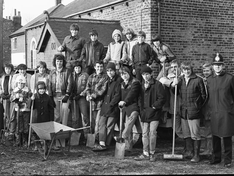 The big clean-up after the Ossett School fire, in Wakefield, in January 1981