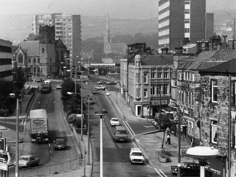 Halifax town centre in August 1981