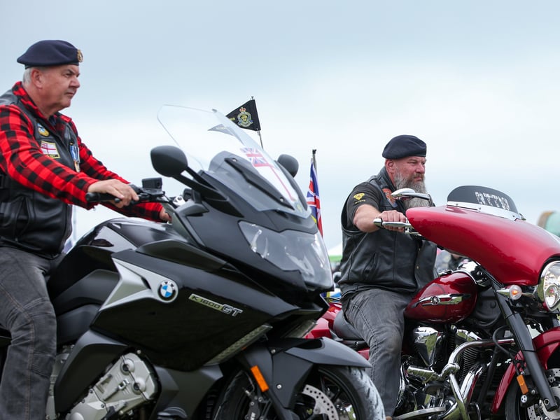 RBL motorbike riders during Armed Forces Day.