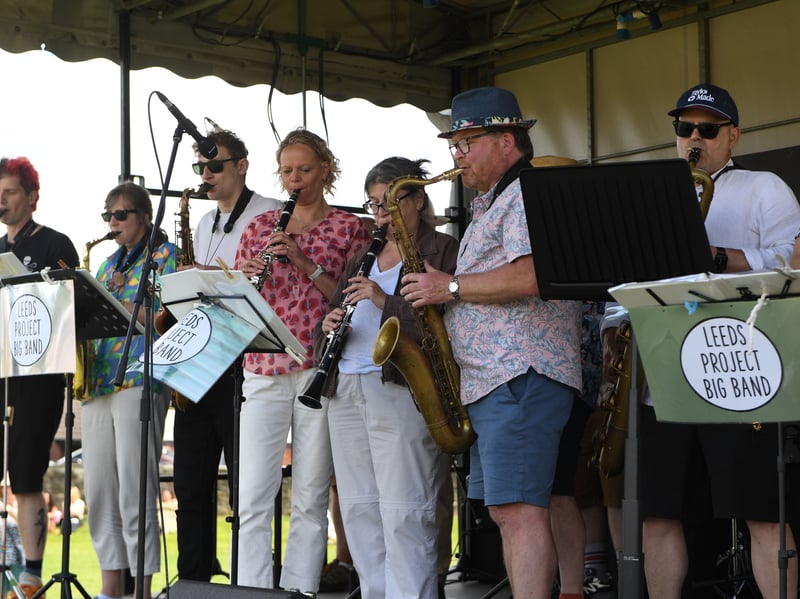 Leeds Project Big Band on stage.