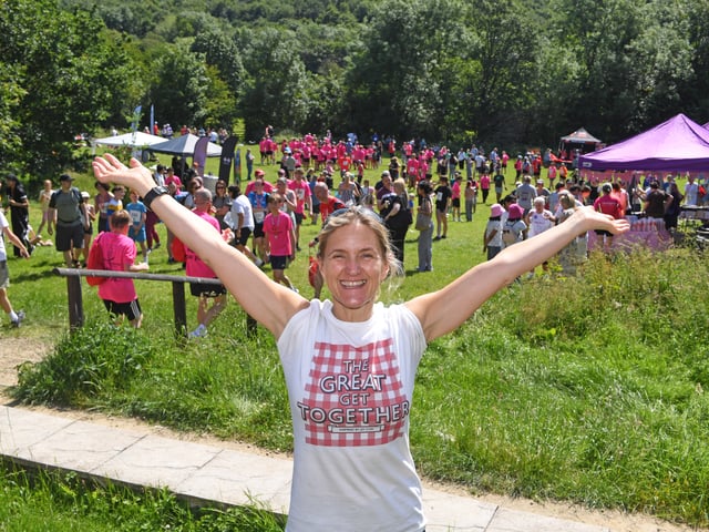 MP Kim Leadbeater at the Run for Jo race.