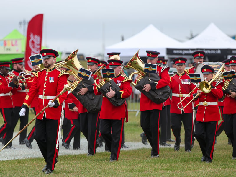 The band during the parade.