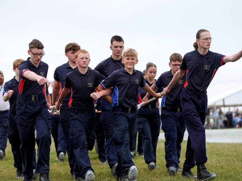 Junior field gun crew.