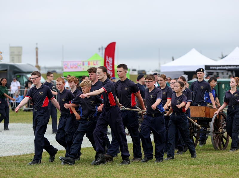 Junior field gun crew.
