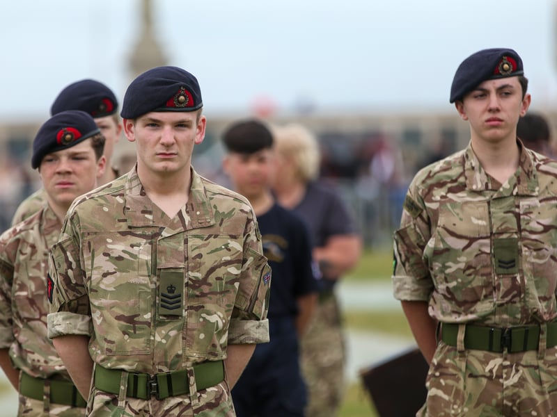 British Army personnel.