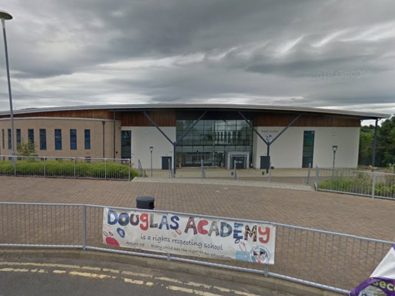 Milngavie's Douglas Academy comes third, with 75 per cent of pupils leaving with at least five Highers. That places it ninth Scotland-wide. Of the school's 1,044 pupils, 4.4 per cent come from 'deprived' backgrounds.
