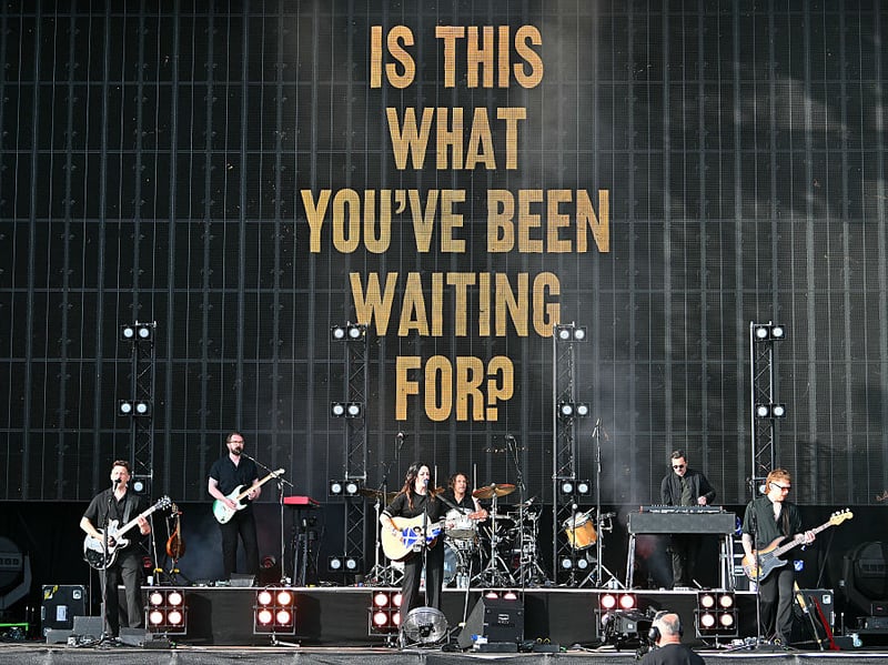 Scotland's Amy Macdonald takes to the stage.