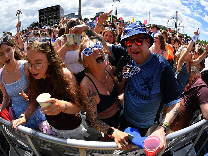 Front row fans at TRNSMT on Sunday.