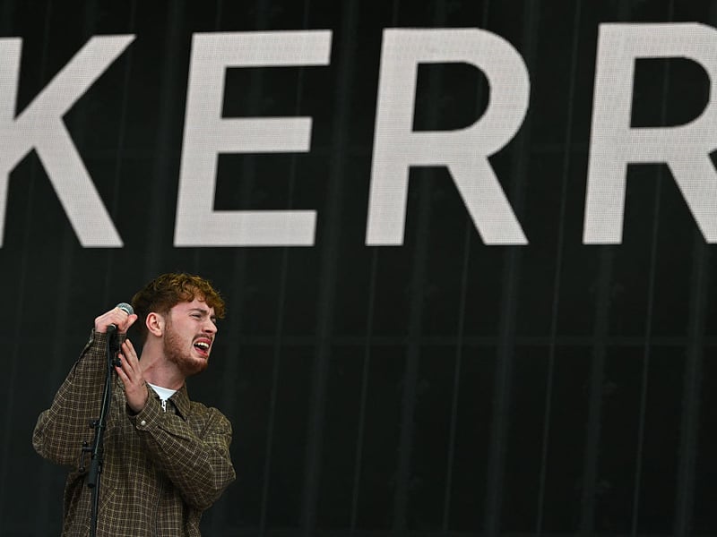 British singer-songwriter Kerr Mercer performs on the main stage.