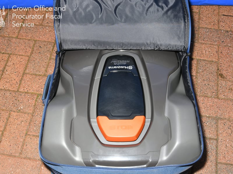 Another item to have received plenty of press coverage was this robotic mower - priced at £3,070.