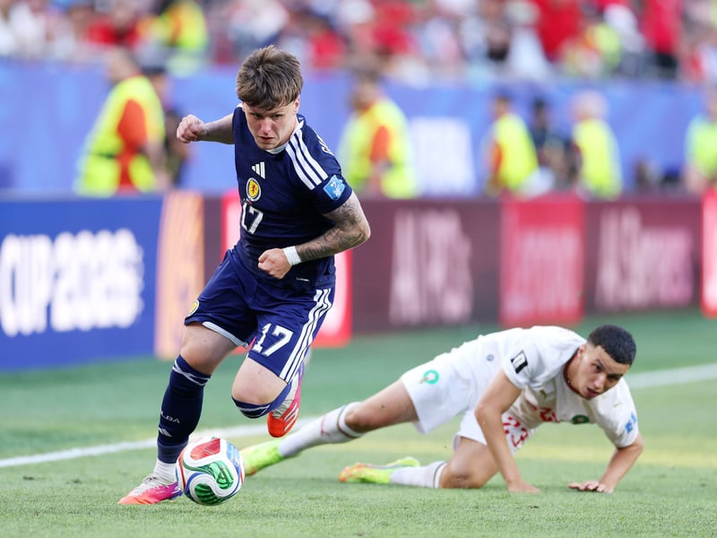 Scotland look a much more threatening side when the Bournemouth winger is on the pitch. His electric pace and ability to beat a man will give the Brazil defence something to think about on the break.