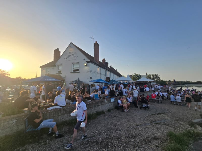 Football fans at the Ship Inn in Langstone wait for England-Ghana in the World Cup 2026