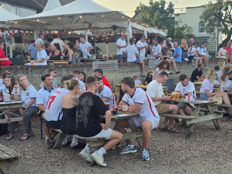 The Ship Inn in Langstone before the England-Ghana game on June 23, 2026