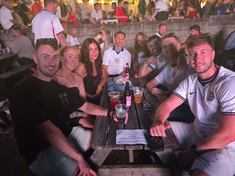 Football fans at the Ship Inn in Langstone for England-Ghana in the World Cup group stage on June 23, 2026