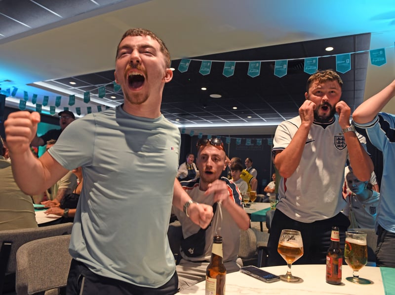 Fans were on the edge of their seats when a late flurry saw England hit the bar near the end of the match.