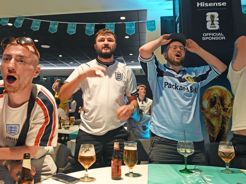 Yet despite the late surge of action the game remained a draw for England in Boston this evening as fans at Elland Road reacted. 