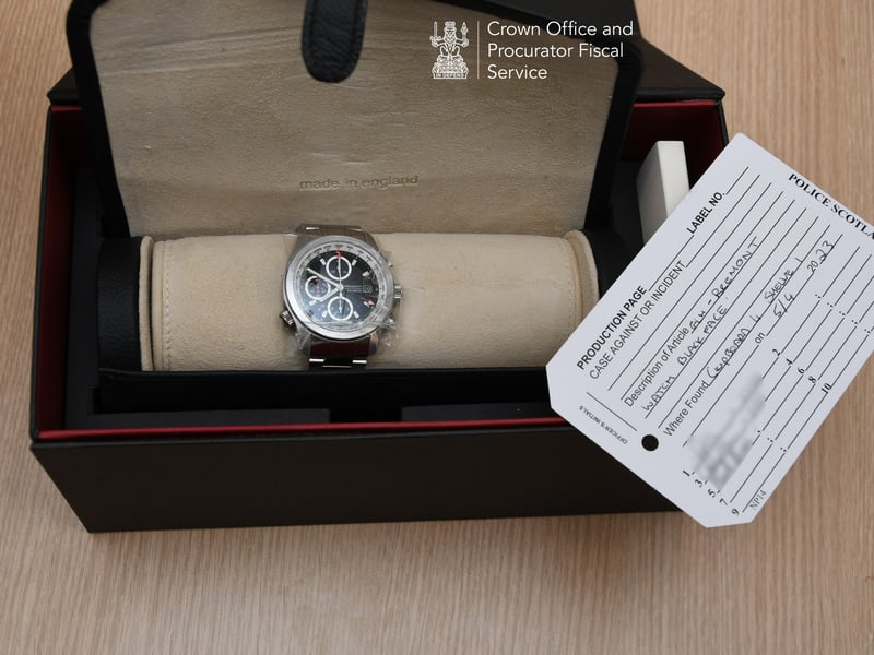 Murrell's crime spree included the purchase of a £4,795 watch from CW Sellors.