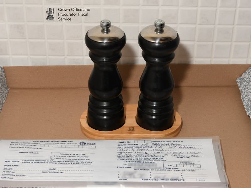 These Peugeot Saveurs salt and pepper mill cost £702 of embezzled cash.