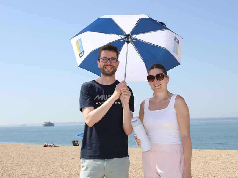 Hot Weather pictures in Southsea, Portsmouth on Wednesday 24th June 2026
Pictured: Andrew Thurgood and Sarah Cooper
Picture: Habibur Rahman