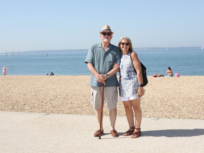 Hot Weather pictures in Southsea, Portsmouth on Wednesday 24th June 2026
Pictured: Peter and Elaine Billows
Picture: Habibur Rahman
