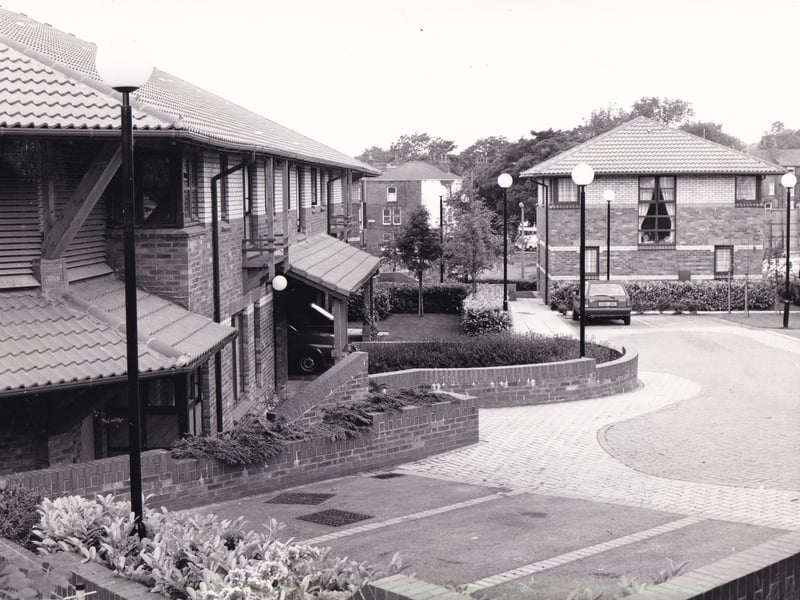 Louis Le Prince Court on Bayster Rpad pictured in July 1991. It was the winner of the new building award in the 5th Leeds Award for Architecture.