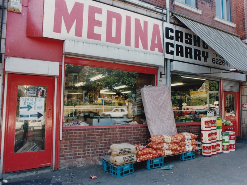 The Medina Mini-market on Chapeltown Road pictured in September 1993. It was owned at the time by Saleem Hussain.
