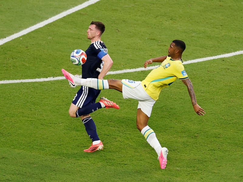 The Scotland captain was one of the better defenders up against a lively Rayan. Not able to get forward. Came off at the break for Tierney. 4