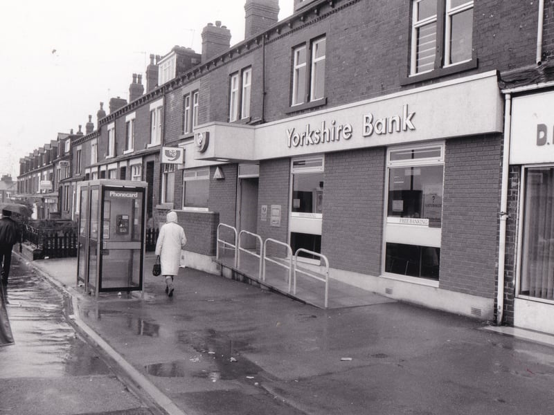 March 1988 and detectives were hunting two men who snatched cash bags outside the Yorkshire on Dewsbury Road. The robbers struck as a woman employee of a petrol station was delivering the money - said to be a four figure sum - to the branch.