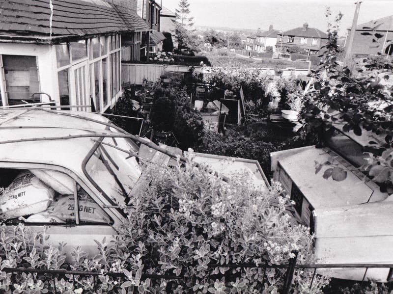 August 1989 and Beeston resident Tom Wilson was being threatened with a £400 fine over the state of his garden on Allenby Road, pictured.
