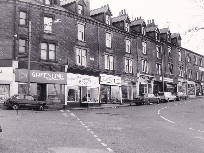 Do you remember these shops? Pictured in December 1984.